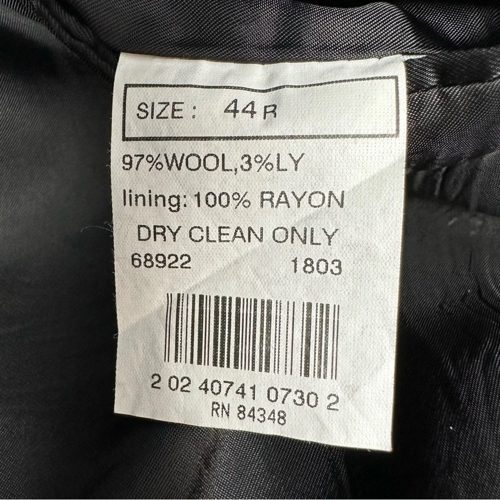 Brooks Brothers Brooksease Wool Striped Suit Coat Sports Coat Gray Size 44R